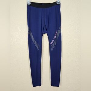 Helly Hansen Men's Blue Reflective Compression Leggings Joggers Size M